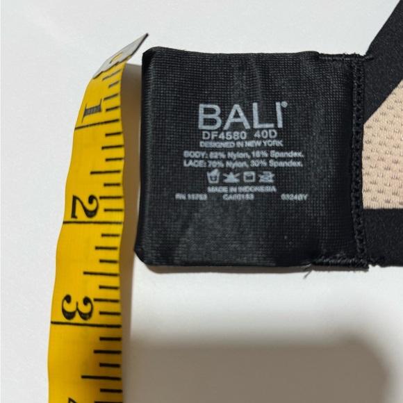 Bali's Coolest Smoothing Underwire T-Shirt Bra Black and Almond size 40D - Picture 14 of 16
